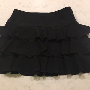 Black mini skirt